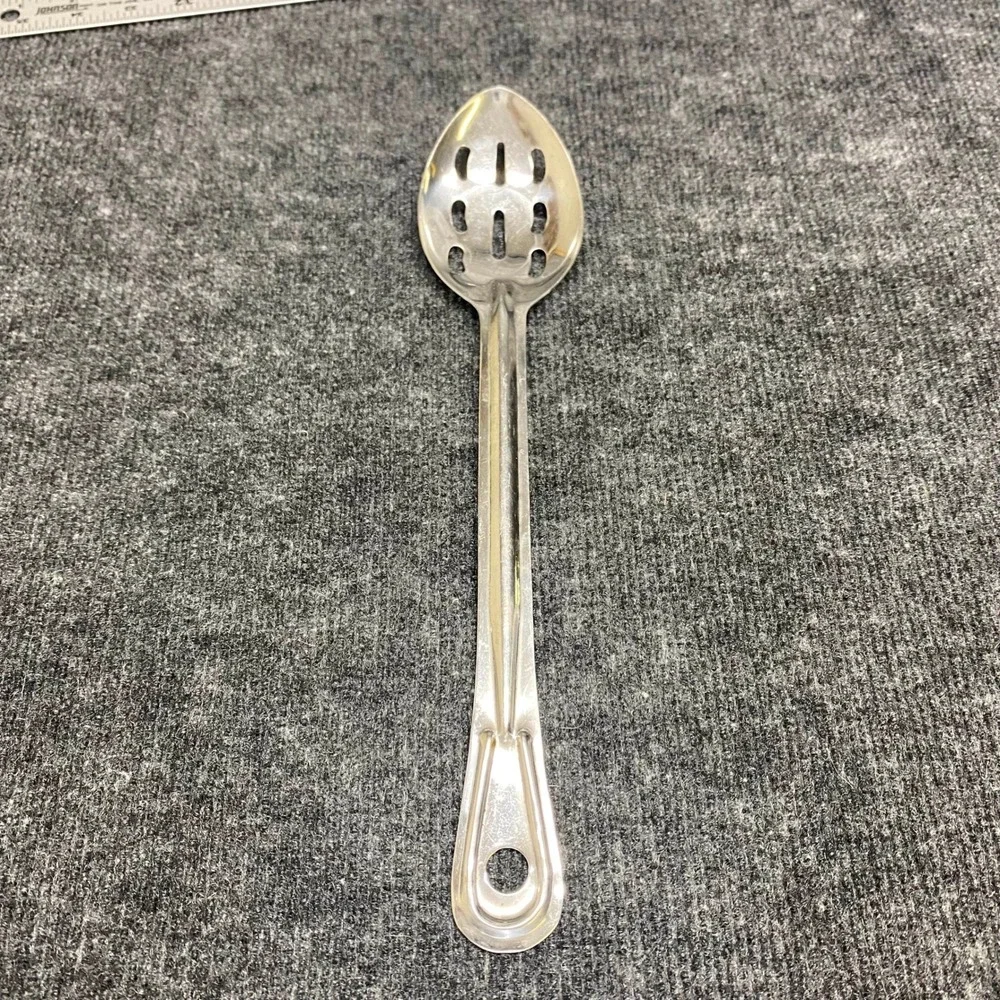 Stainless Steel Slotted Spoon  Long Handle Kitchen Serving Utensil India